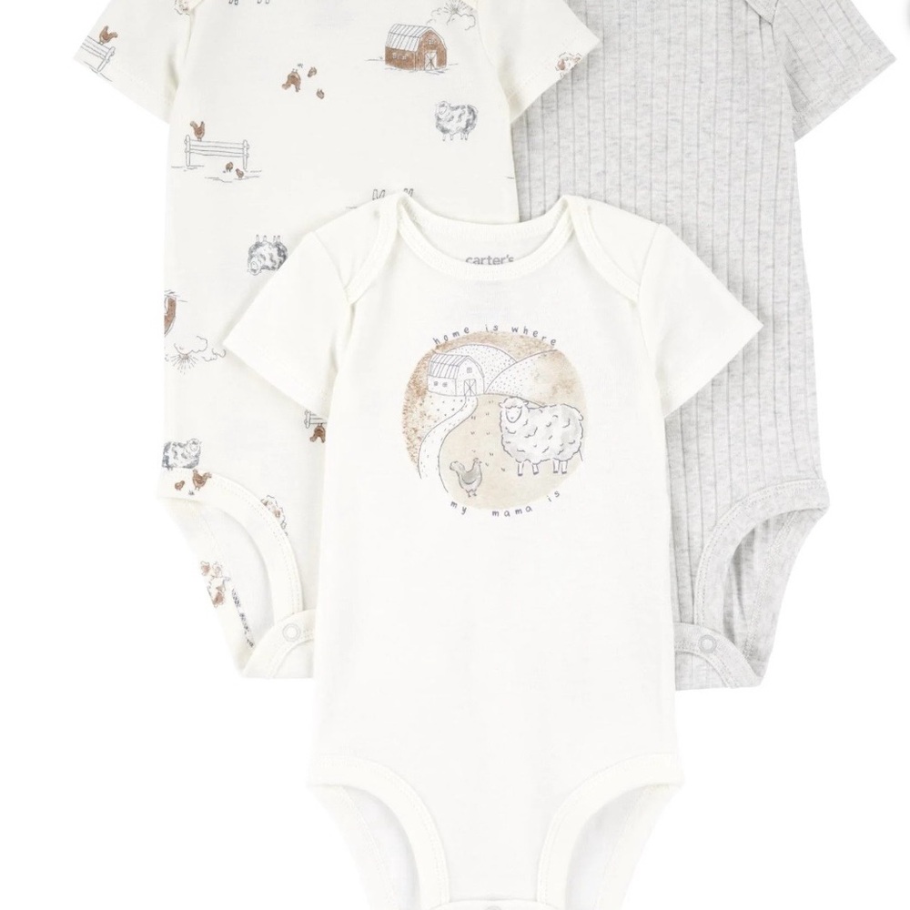 Carter's Child of Mine Home Is Where My Mama is Baby Boy 3 Pc Bodysuit